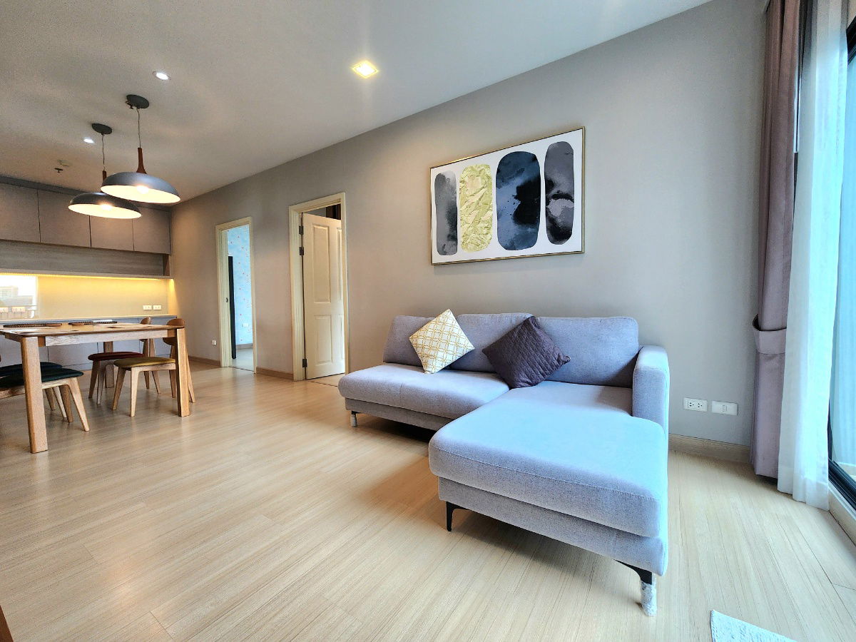 picture Reduced price** Sale / For rent Supalai City Resort Rama 8 **Real room, real picture** 2 bedrooms, 75 square meters, pool view SNS027 - 26/86