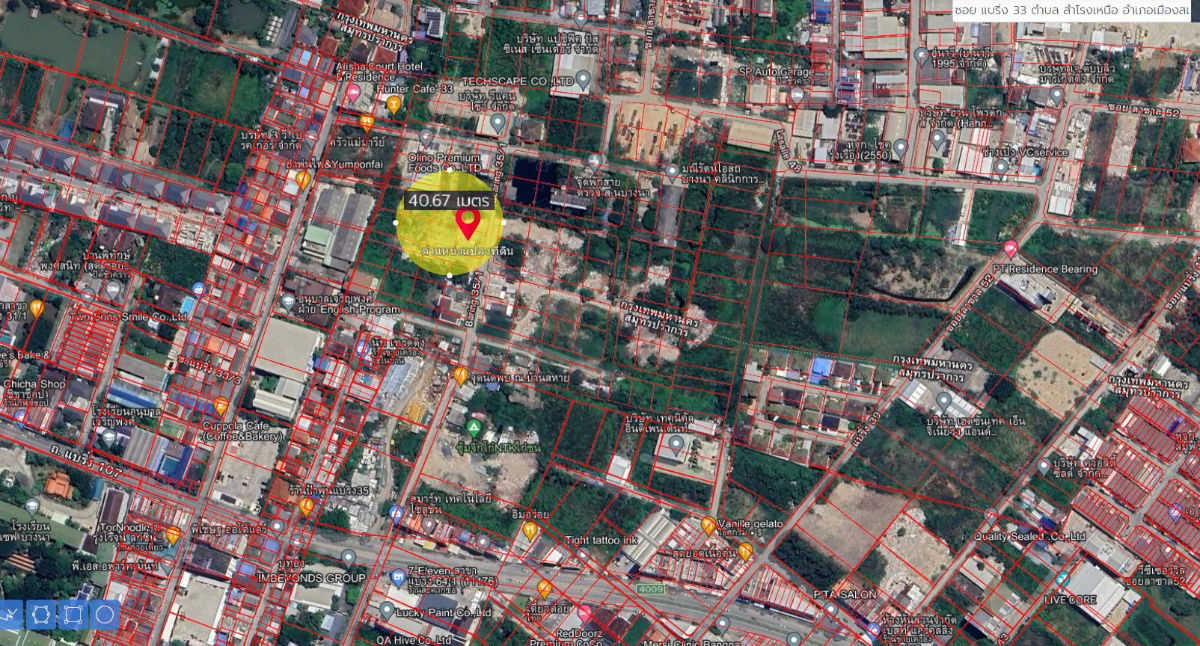 รูป ที่ดิน สร้างสร้างอพาร์ตเม้นท์ สร้างOffice ถนนแบริ่ง-ลาซาล เนื้อที่ 642 ตรว. วาละ 70,000 บาท พระโขนง กรุงเทพฯ - รูปที่ 15/15