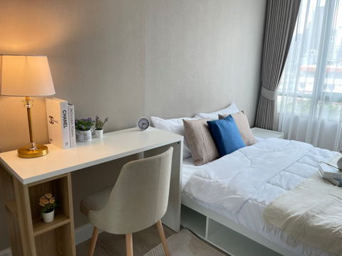 WS3054 💥 For rent: Metro Luxe Ratchada, room available, ready to move in, only 20,000 baht/month.