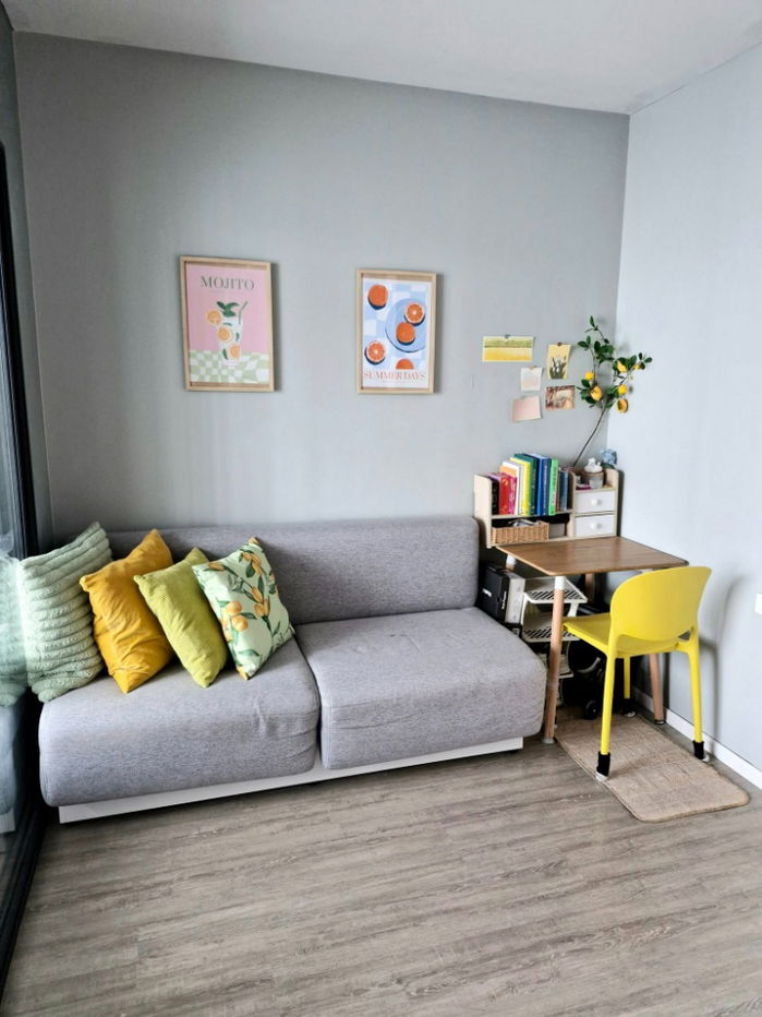 picture 🟢Condo For Rent 🟢Blue Sukhumvit 89 Zone BTS Bangchak Full Furniture 1 bedroom 1 bathroom HOT!! - 2/8