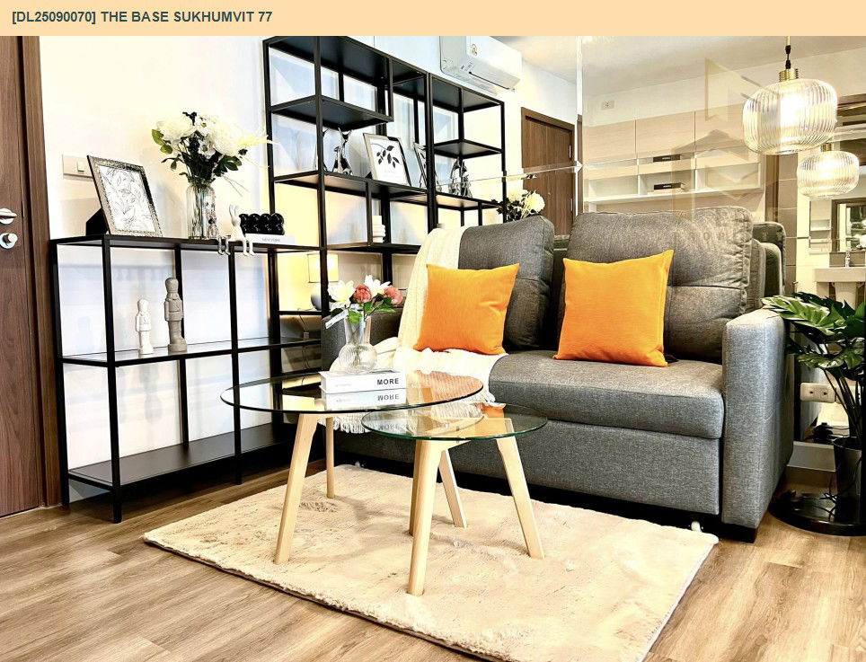 รูป DL25090070 ให้เช่าคอนโด เดอะ เบส สุขุมวิท 77 (The Base Sukhumvit 77) ใกล้ BTS อ่อนนุช พร้อมเข้าอยู่ โทรด่วน 0638692663 LineID @534wlwof - รูปที่ 3/22