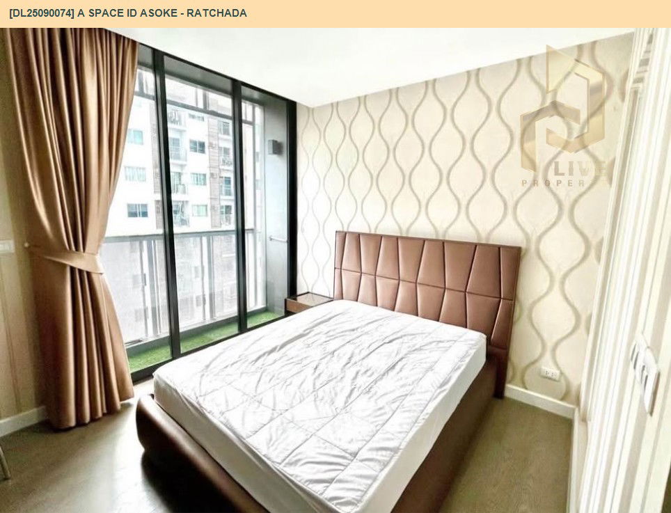 picture DL25090074 Condo for rent, A Space ID Asoke - Ratchada near MRT พระราม 9, ready to move in, call urgently 0656133286 LineID @534wlwof - 3/13