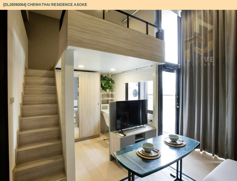 picture DL25090064 Condo for rent, Chewathai Residence Asoke  near MRT พระราม 9, ready to move in, call urgently 0656133286 LineID @655ebbvc - 7/14