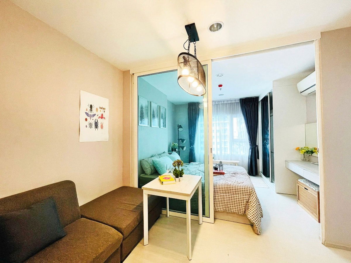 รูป 🍀ให้เช่าคอนโด Aspire Erawan ใกล้ BTS เอราวัณ ห้องสวย 28 ตรม. เฟอร์ครบ มีเครื่องซักผ้า เช่าเพียง 8500- - รูปที่ 3/7