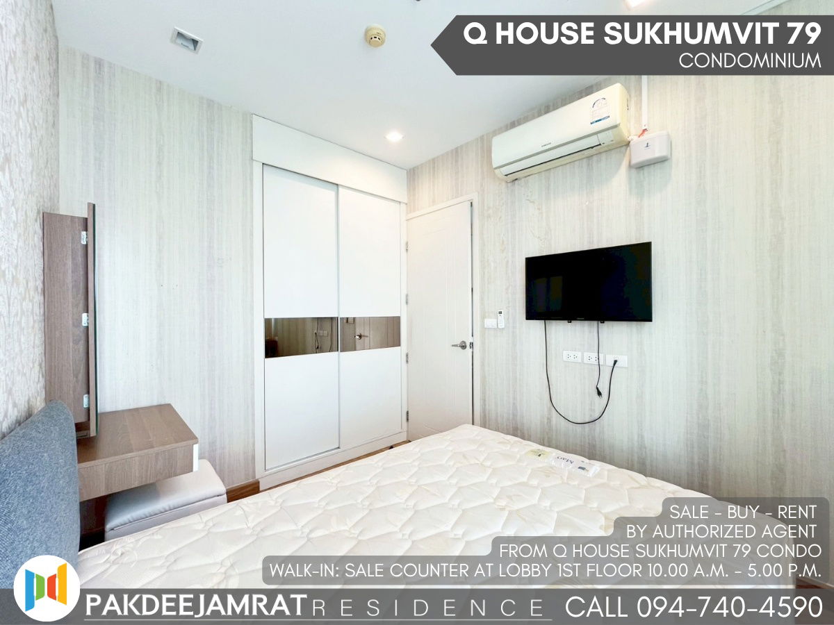 รูป 🅵🅾️🆁 🆁🅴🅽🆃 𝗤 𝗛𝗼𝘂𝘀𝗲 𝗦𝘂𝗸𝗵𝘂𝗺𝘃𝗶𝘁 𝟳𝟵 1 ห้องนอน 1 ห้องน้ำ  ขนาด 30 ตร.ม. 16,500 บาท / เดือน - รูปที่ 3/17