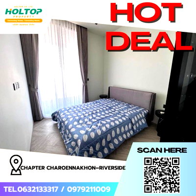Condos for rent : #Z2288💥040968🔥 Condo for rent: Chapter Charoennakhon–Riverside