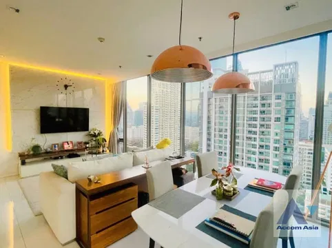 🔼🔽 AccomA 📩 Corner Unit,Fully Furnished 2 BR Condominium @Nara 9 by Eastern Star (AA44549)