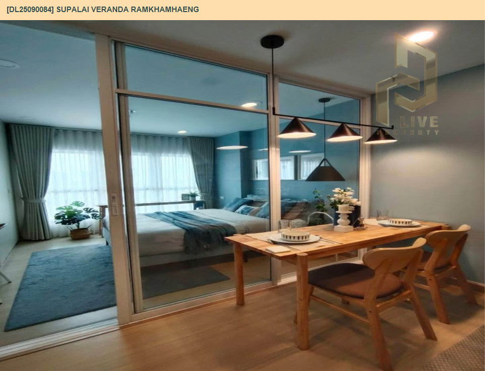 picture DL25090084 Condo for rent, Supalai Veranda Ramkhamhaeng near MRT ราชมังคลา, ready to move in, call urgently 0656133286 LineID @655ebbvc - 6/8