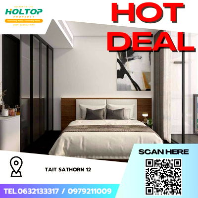 เช่าคอนโด BTS เซนต์หลุยส์ : #Z2311💥050968🔥ให้เช่าคอนโด Tait Sathorn 12
