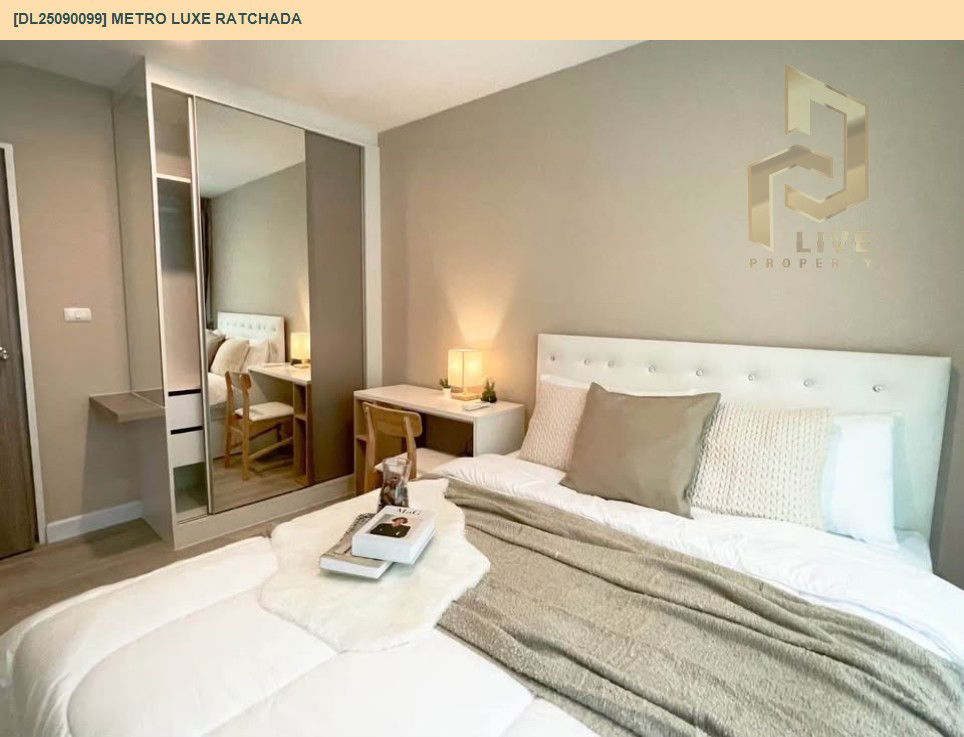 picture DL25090099 Condo for rent, Metro Luxe Ratchada near MRT ห้วยขวาง, ready to move in, call urgently 0656133286 LineID @534wlwof - 3/8