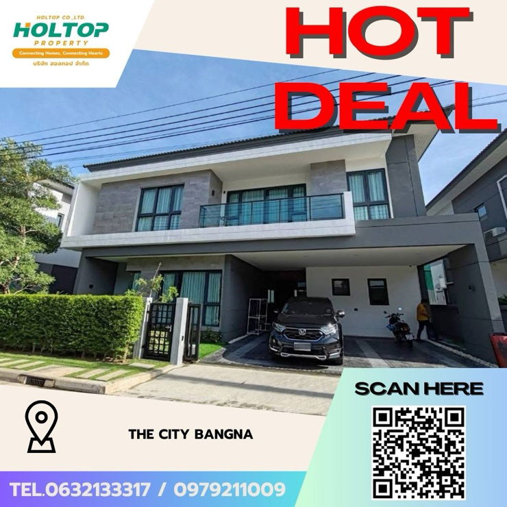 บ้านเดี่ยวให้เช่า : #Z2306💥050968🔥ให้เช่าบ้าน The City Bangna