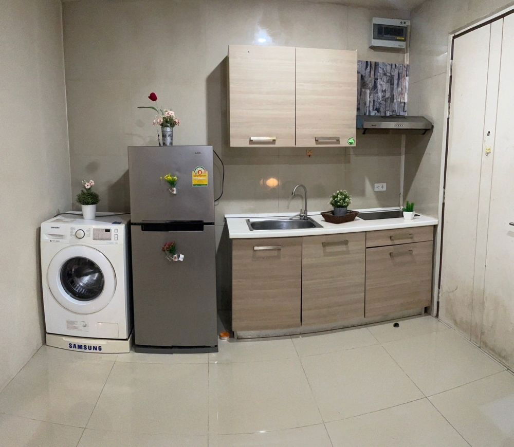 รูป ให้เช่าคอนโดเลี้ยงสัตว์ได้ Happy Condo ลาดพร้าว 101 ขนาด 37 ตรม. อาคาร South ชั้น 6  พร้อมระเบียง ห้องรีโนเวท มาใหม่ พร้อมอยู่ - รูปที่ 7/8