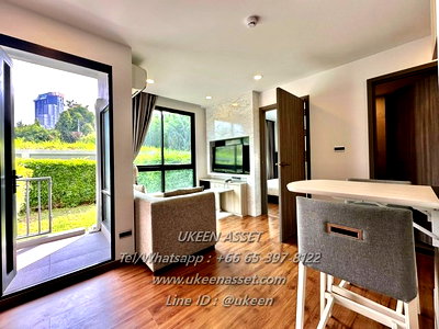 ขายคอนโด : ขายคอนโด Stasia Residence Sriracha – ชั้น1 (พิเศษมีสวนหลังระเบียงห้อง)  ราคาขายเริ่มต้น 1.6 ล้านบาท