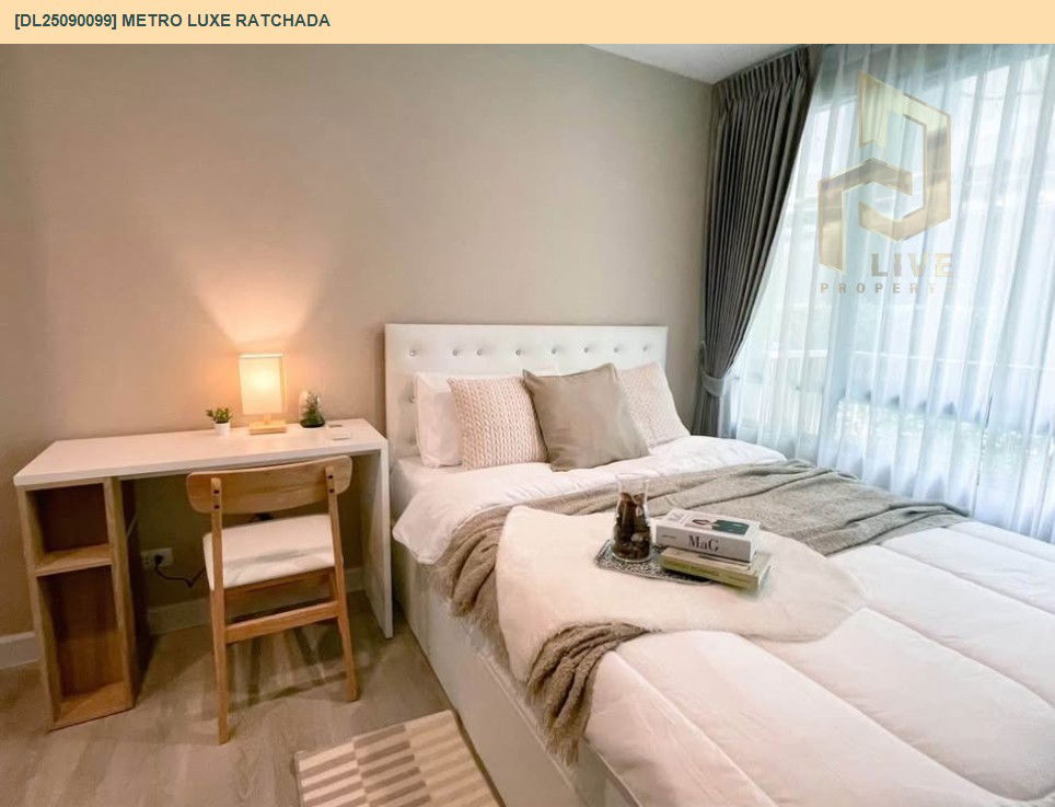 picture DL25090099 Condo for rent, Metro Luxe Ratchada near MRT ห้วยขวาง, ready to move in, call urgently 0656133286 LineID @534wlwof - 5/8