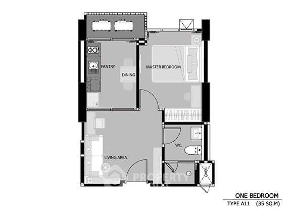picture 1-BR Condo at Rhythm Sathorn-Narathiwas near BTS Chong Nonsi (ID 2286329) - 7/9