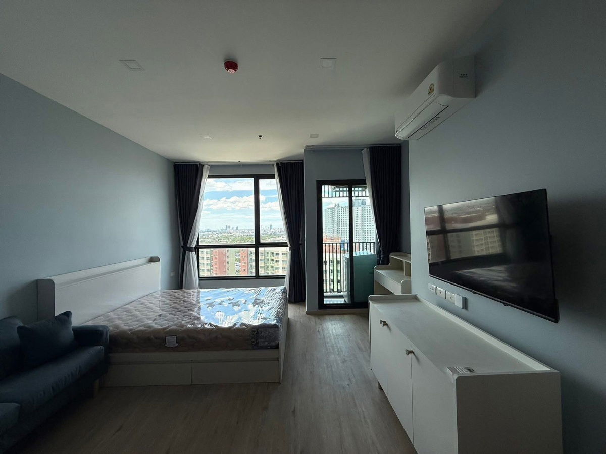 picture 🟪🟦🟩🟨🟧 For rent The Rich Rama 9 - Srinakarin (black building, new building)📍Airport Link Hua Mak 🛎️🛎️ | 𝗟𝗶𝗻𝗲@: @𝗮𝘀𝘀𝗲𝘁𝘀𝗽𝗿𝗼 - 1/10