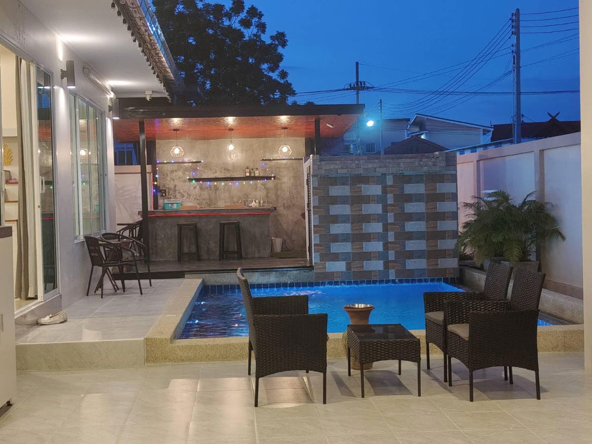 picture Pool Villa for Rent – Huay Yai  Rental Rates  Monthly: 48,000 THB (6-month contract)  Yearly: 45,000 THB (12-month contract),3 Bedrooms / 4 Bathrooms - 7/7