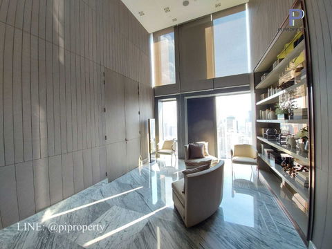 MRT 0 meter Luxury condo 1Bedroom unit for rent in The Esse at Singha Complex. Fully furnished and ready to move in.  MRT 0メートル シンハー・コンプレックス