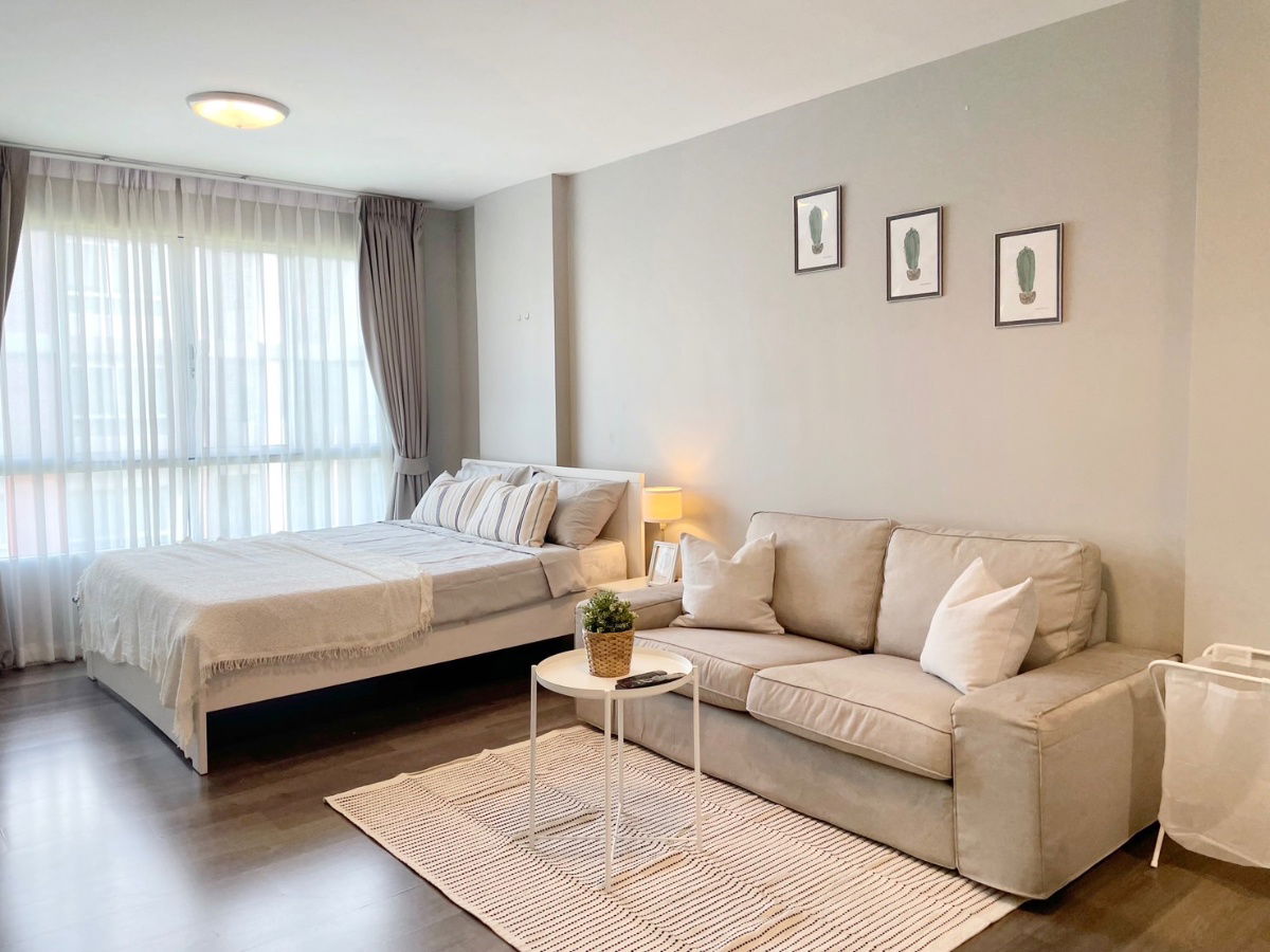 picture 📌𝐔𝐏𝐃𝐀𝐓𝐄 𝐑𝐎𝐎𝐌 𝟐𝟎𝟐𝟓📌 Condo for rent at Campus Resort Bangna [Beautiful built-in room+washing machine] ID LINE: atccity 💻 - 1/7