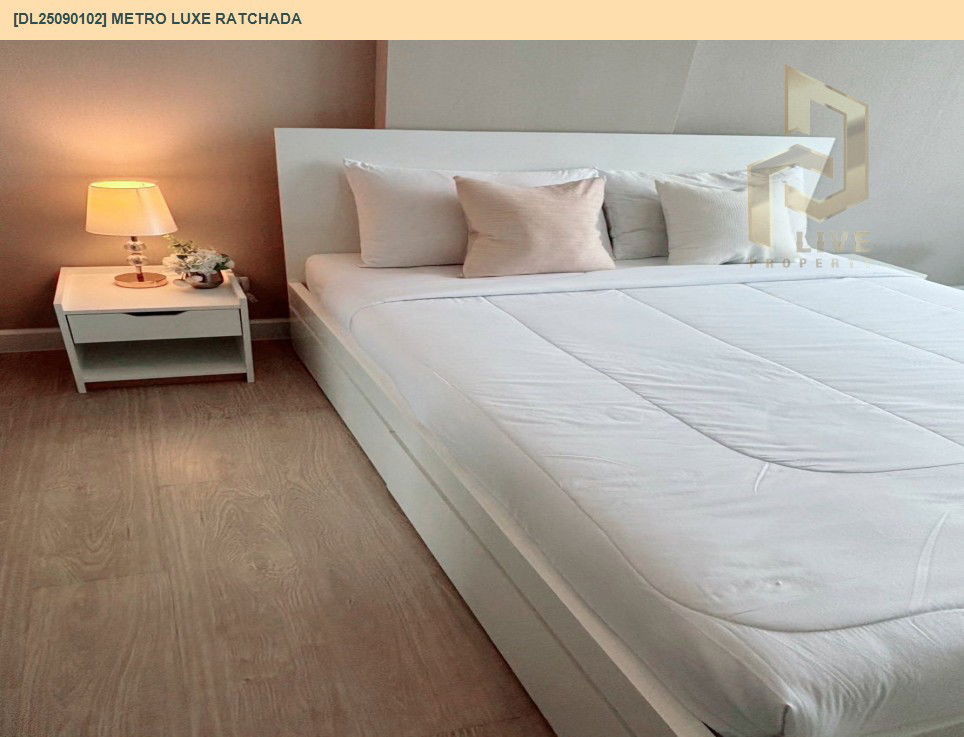 picture DL25090102 Condo for rent, Metro Luxe Ratchada near MRT ห้วยขวาง, ready to move in, call urgently 0656133286 LineID @534wlwof - 7/9