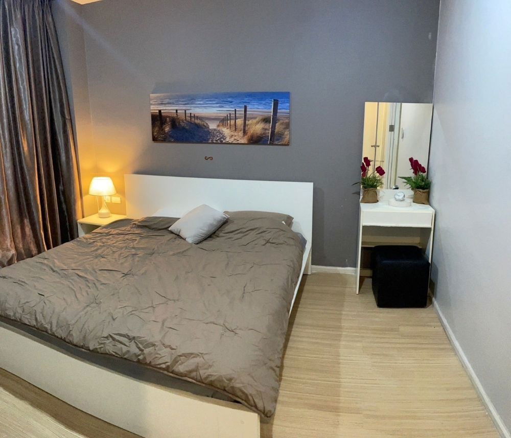 รูป ให้เช่าคอนโดเลี้ยงสัตว์ได้ Happy Condo ลาดพร้าว 101 ขนาด 37 ตรม. อาคาร South ชั้น 6  พร้อมระเบียง ห้องรีโนเวท มาใหม่ พร้อมอยู่ - รูปที่ 2/8