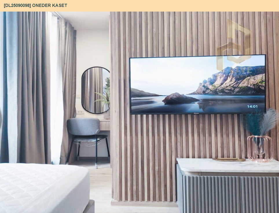picture DL25090098 Condo for rent, ONEDER Kaset near รถไฟฟ้าสายสีแดง, ready to move in, call urgently 0656133286 LineID @655ebbvc - 4/9