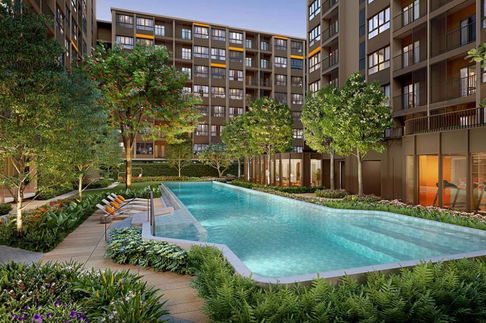 🚩Dcondo calm Ramkhamhaeng 40 🎉New condo near 3 BTS/MRT lines Starting at only 1.69 MB*🚆📱 065-5639565 / 095-9759595🟢💬LINE: @wsrcondo
