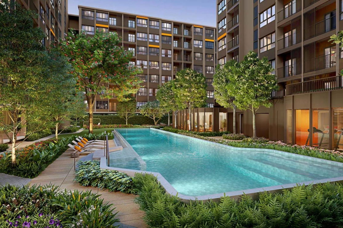 picture 🚩Dcondo calm Ramkhamhaeng 40 🎉New condo near 3 BTS/MRT lines Starting at only 1.69 MB*🚆📱 065-5639565 / 095-9759595🟢💬LINE: @wsrcondo - 1/4