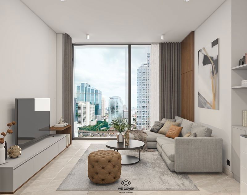 picture TA7922📲LineID @556ryccg🚄1 Bedroom 53 sqm Floor 16 Tait12 Sathorn soi12 Fully furnished near BTS Saint Louis - 2/9