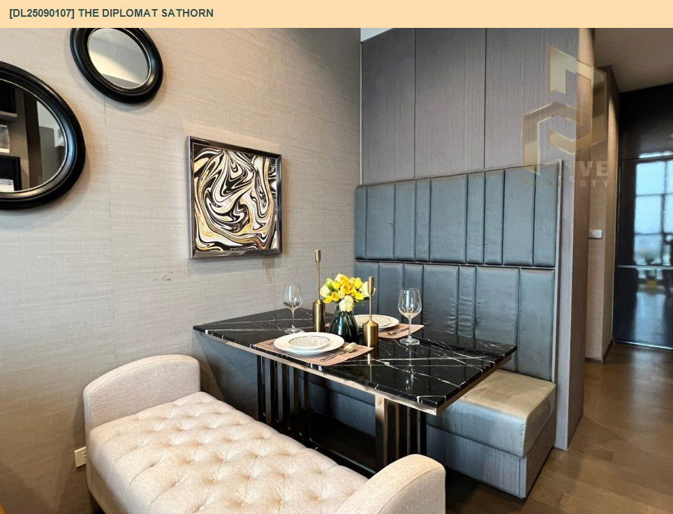 รูป DL25090107 ให้เช่าคอนโด เดอะ ดิโพลแมท สาทร (The Diplomat Sathorn) ใกล้ BTS สุรศักดิ์ พร้อมเข้าอยู่ โทรด่วน 0638692663 LineID @655ebbvc - รูปที่ 5/7