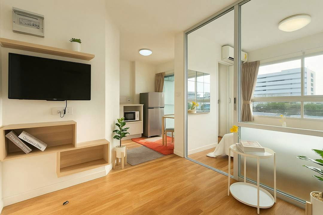 picture For Rent Condo Lumpini Ville Onnut - Lat -krabang 2 Near Airport link  Thap Chang station Rental fee 7900- - 12/16