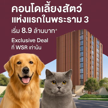  𝐖𝐈𝐃𝐄𝐍 𝐛𝐲 𝐒𝐚𝐧𝐬𝐢𝐫𝐢 🤍🐶Sansiri's first time on Rama 3, a pet-friendly condo🤍🐱 📞061-6161426/065-4496399💚LINE: @wsrcondo 
