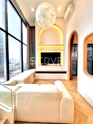 คอนโดให้เช่า : 🔥 ห้องกว้าง ดูเพล็กซ์ ไซส์ใหญ่ แต่งหรู เฟอร์จัดเต็มมาก ห้องพร้อมอยู่ บนทำเลดี เดินทางง่ายติด BTS พหลโยธิน 24  @ Knightsbridge Space Ratchayothin