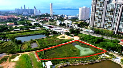 Land for sale Nong Prue, Chonburi : Vacant land for sale in Pattaya area, beautiful plot, prime location, near Jomtien Beach.