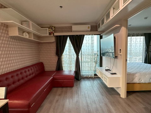 🛋️💗(พร้อมเปิดห้องให้ดูทันที!) Rich Park @Triple Station💗🛋️ ห้องมุม วิวสวย เฟอร์นิเจอร์ครบพร้อมเข้าอยู่🔥🔥 ID LINE: @471ovhib 📲