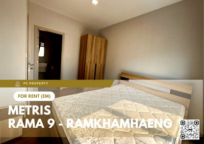 คอนโดให้เช่า : ให้เช่า 🔥 Metris Rama 9 - Ramkhamhaeng 🔥 เฟอร์นิเจอร์ และ เครื่องใช้ไฟฟ้าครบ ใกล้ Airport Link รามคำแหง