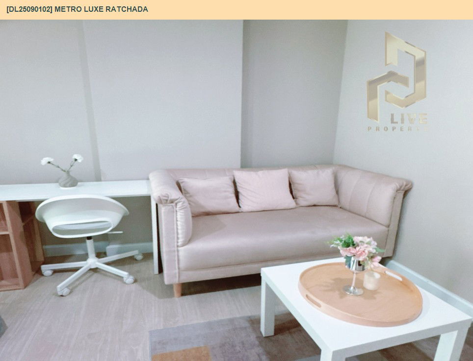 picture DL25090102 Condo for rent, Metro Luxe Ratchada near MRT ห้วยขวาง, ready to move in, call urgently 0656133286 LineID @534wlwof - 2/9