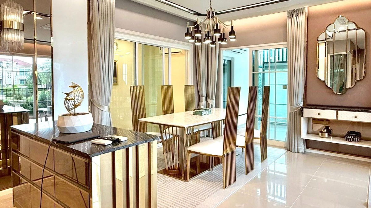 picture 🏡✨ Corner house for rent, Grandio Ladprao - Kaset Nawamin project, 3 bedrooms, 264 sq m. 💰 130,000 baht/month - 3/15