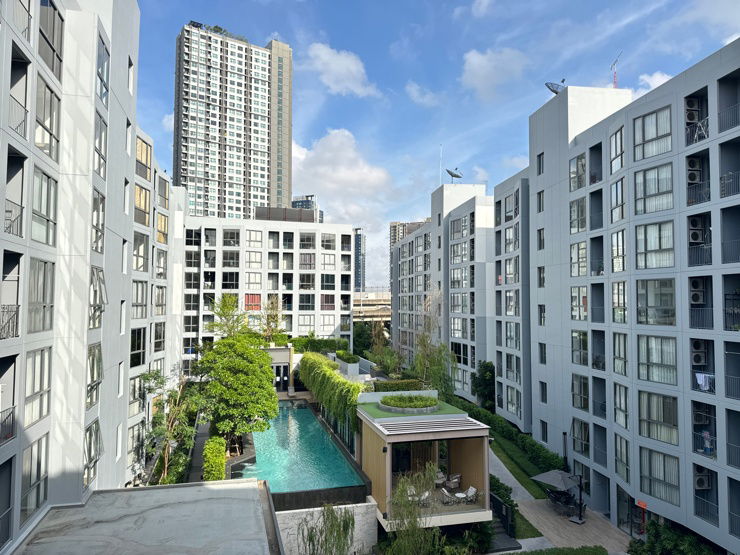 รูป คอนโด The Nest Sukhumvit 71 - 2 ห้องนอน 2 ห้องน้ำ ห้องหน้ากว้าง วิวสวน สระว่ายน้ำ - รูปที่ 11/16