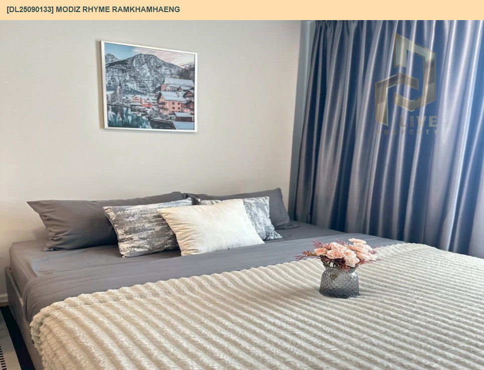 picture DL25090133 Condo for rent, Modiz Rhyme Ramkhamhaeng near MRT รามคำแหง, ready to move in, call urgently 0656133286 LineID @655ebbvc - 5/11