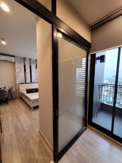 picture TA7930📲LineID @556ryccg🚄30 sqm Studio Floor23 Tower B Fully furnished IDEO Mobi Sukhumvit Eastpoint BTS BangNa 270m. - 9/10