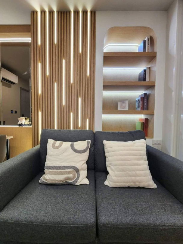 รูป 💎ให้เช่า​ Kave​ Island​ แบบ​ 2​ ห้องนอน​ (1​ bed​ plus)​ พท.38 ตรม.ตึก​ C​ ชั้น​ 6 ห้องมุม​ แต่งบิ้วอินน์​ muji+modern - รูปที่ 15/39