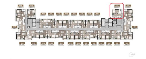 ขายดาวน์!! (เจ้าของขายเอง) ห้องมุมโซน Private// ทิศใต้***