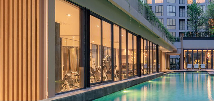 รูป คอนโด The Nest Sukhumvit 71 - 2 ห้องนอน 2 ห้องน้ำ ห้องหน้ากว้าง วิวสวน สระว่ายน้ำ - รูปที่ 15/16