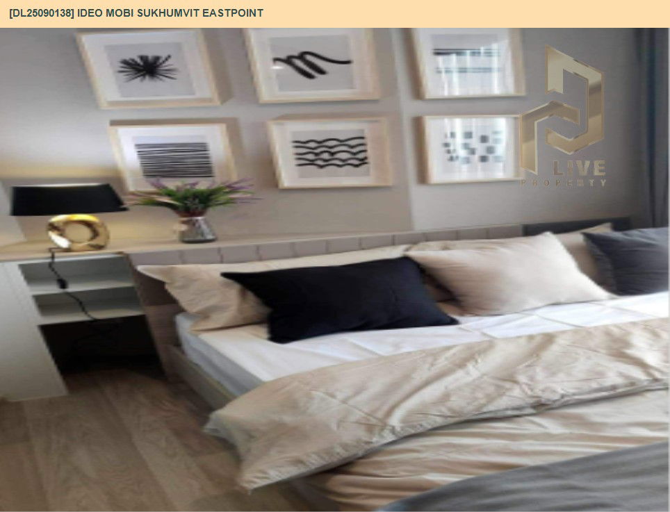 picture DL25090138 Condo for rent, IDEO Mobi Sukhumvit Eastpoint near BTS Bang Na, ready to move in, call urgently 0656133286 LineID @534wlwof - 2/9