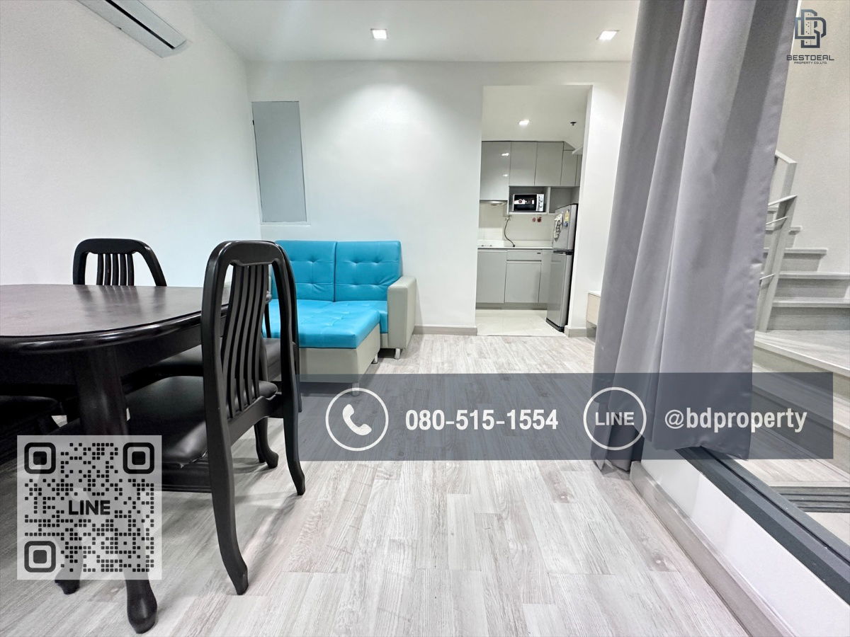 picture Bestdeal FOR RENT CONDO. “Ideo Mobi Rama 9”2bedroom Duplex 62sqm. Rental 23,000 THB /month  Near Phraram Kao 9 MRT Station 80 meters. - 3/12