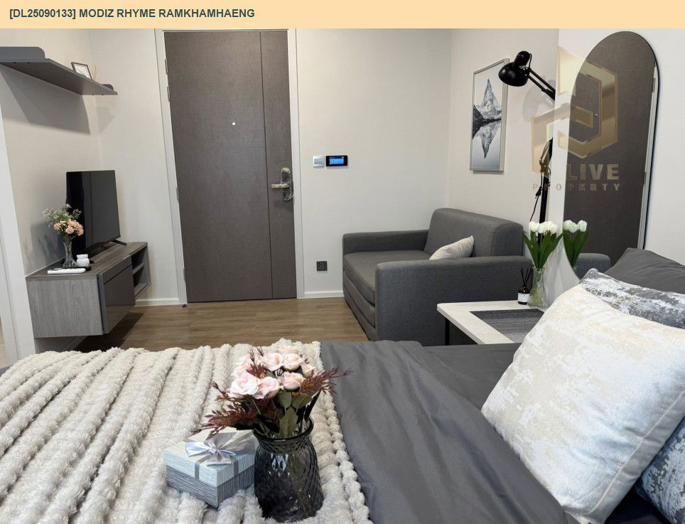 picture DL25090133 Condo for rent, Modiz Rhyme Ramkhamhaeng near MRT รามคำแหง, ready to move in, call urgently 0656133286 LineID @655ebbvc - 9/11