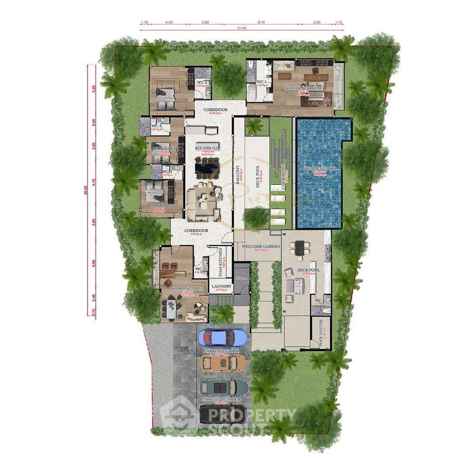 picture 4-BR Villa in Thep Krasattri (ID 1410665) - 6/6