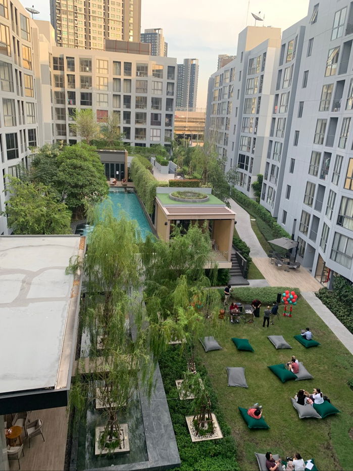 รูป คอนโด The Nest Sukhumvit 71 - 2 ห้องนอน 2 ห้องน้ำ ห้องหน้ากว้าง วิวสวน สระว่ายน้ำ - รูปที่ 12/16