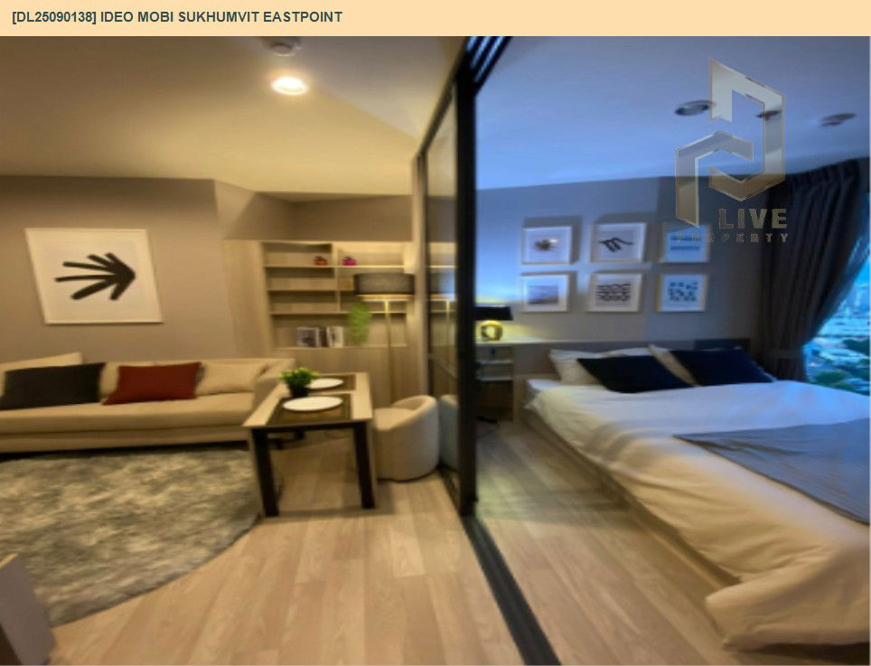 picture DL25090138 Condo for rent, IDEO Mobi Sukhumvit Eastpoint near BTS Bang Na, ready to move in, call urgently 0656133286 LineID @534wlwof - 3/9
